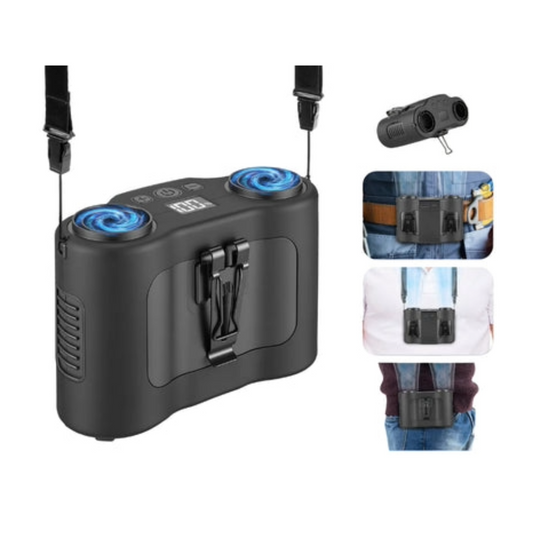 4-in-1 Wearable Waist Fan & Power Bank